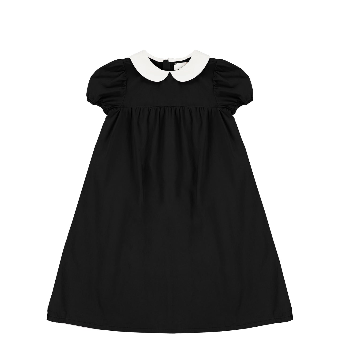 SHORT SLEEVES PETER PAN POPLIN MAXI