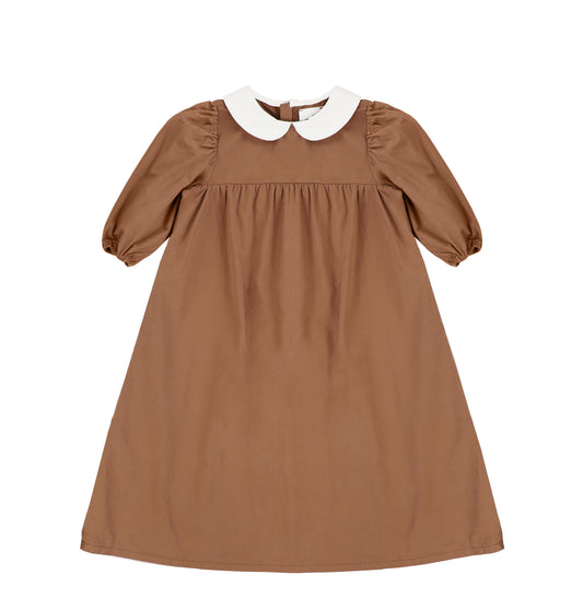 3/4 SLEEVES PETER PAN POPLIN MAXI