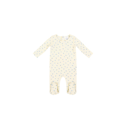 PETITE FLORAL FOOTIE