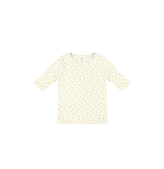 3/4 SLEEVES PETITE FLORAL TSHIRT