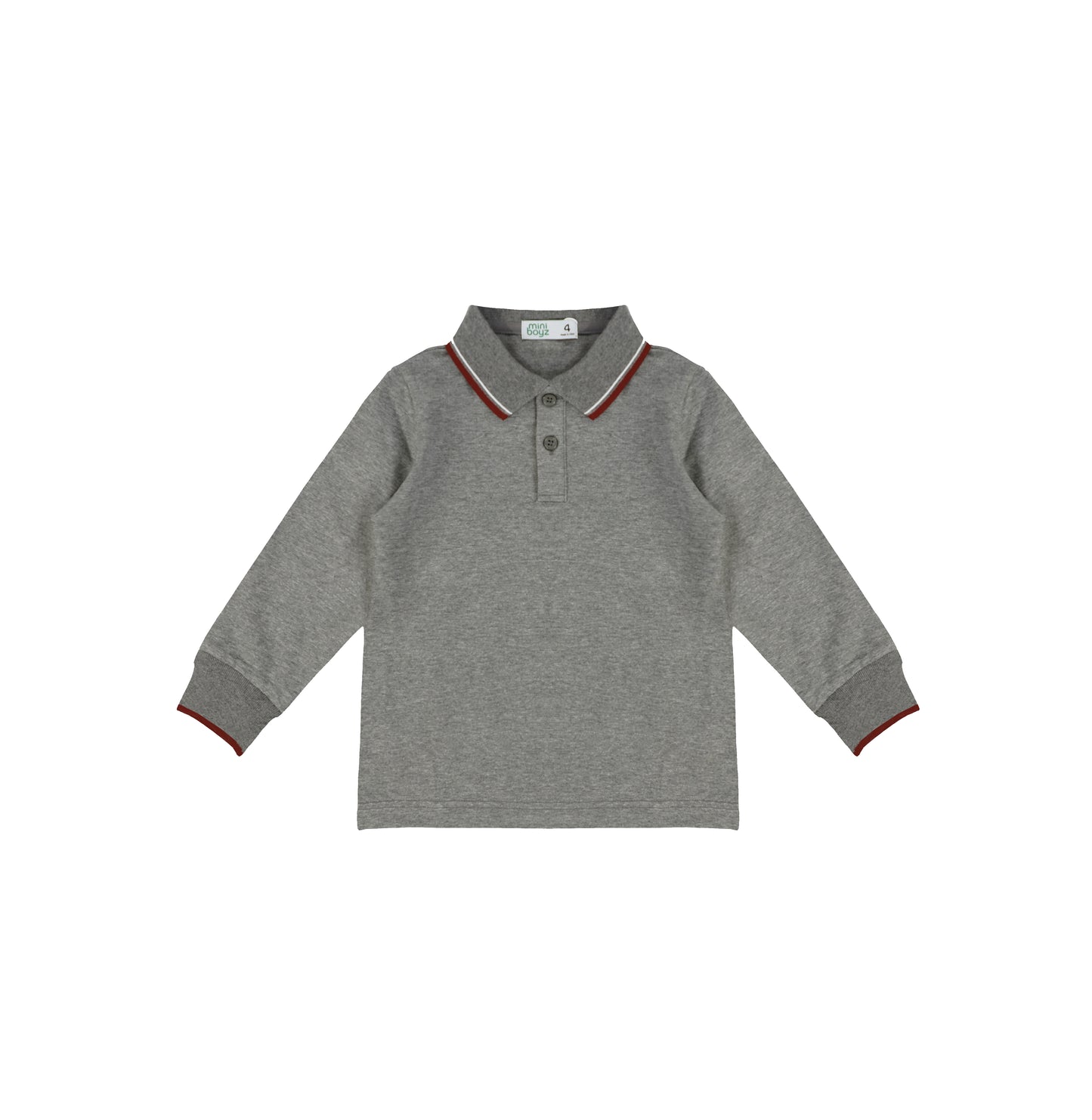 PIQUE STRIPE COLLAR POLO