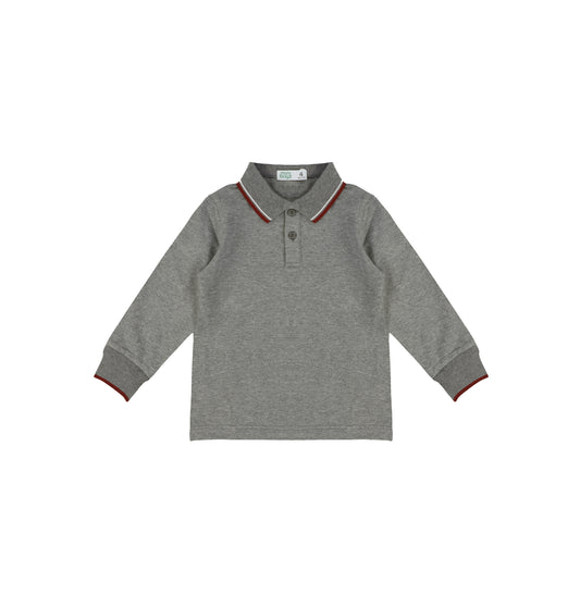 PIQUE STRIPE COLLAR POLO
