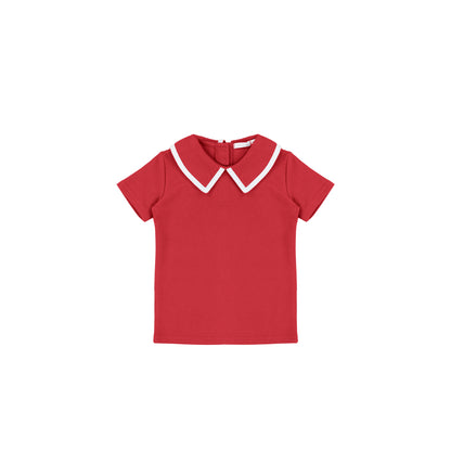 SHORT SLEEVES PIQUE TOP