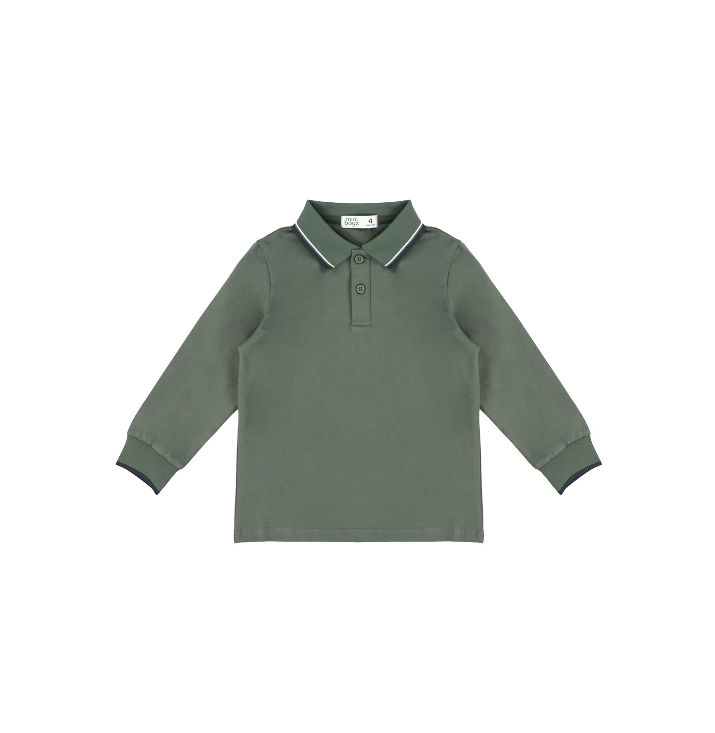 PIQUE STRIPE COLLAR POLO
