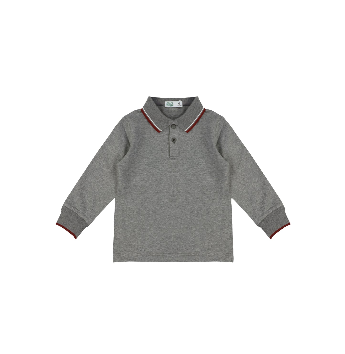 PIQUE STRIPE COLLAR POLO