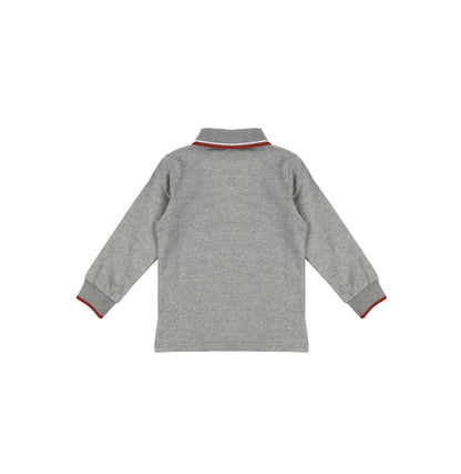 PIQUE STRIPE COLLAR POLO