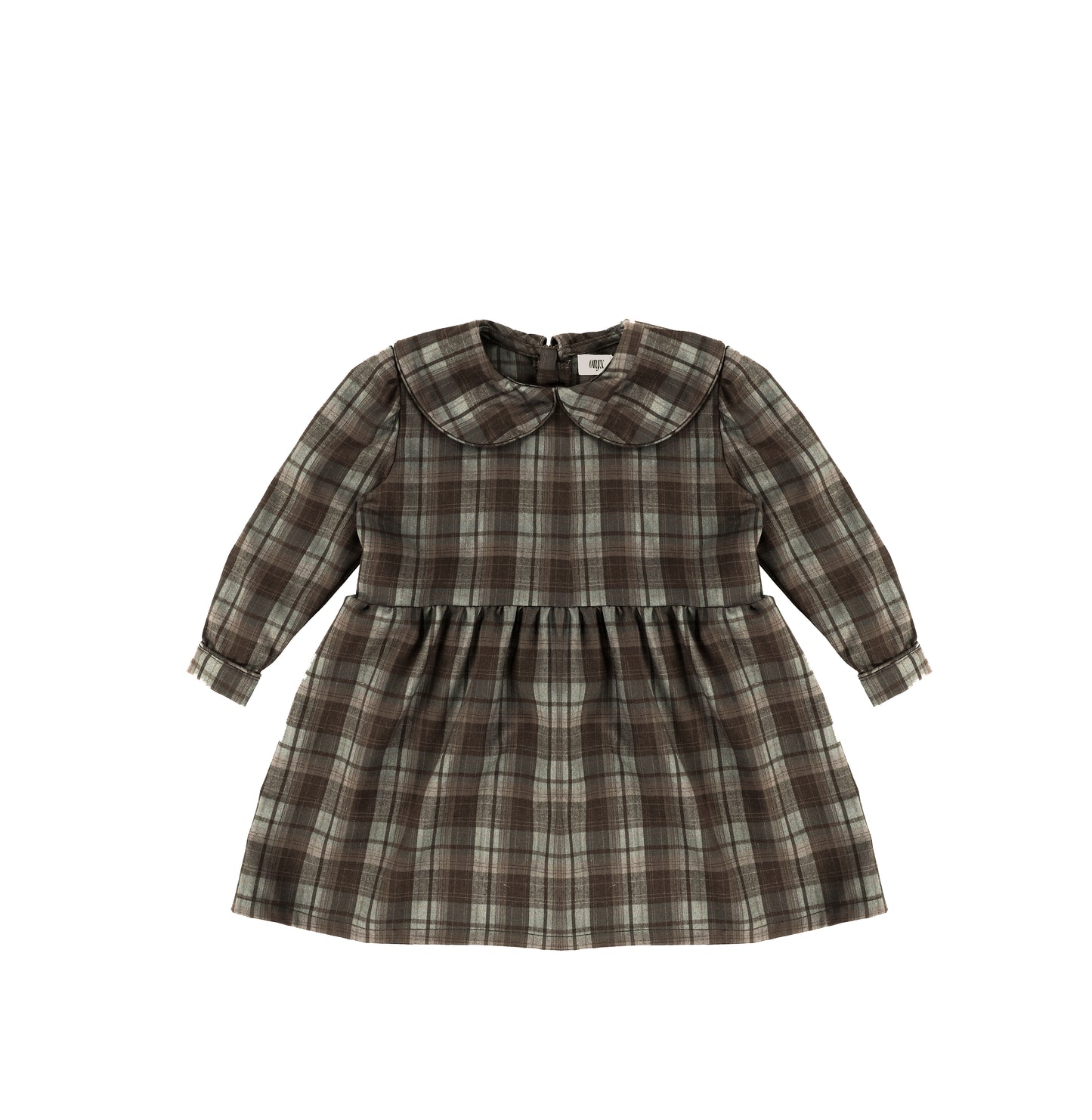 PLAID COLLAR DRESS