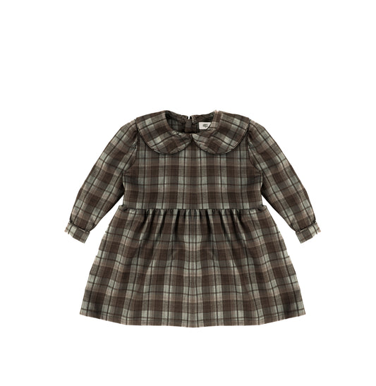 PLAID COLLAR DRESS