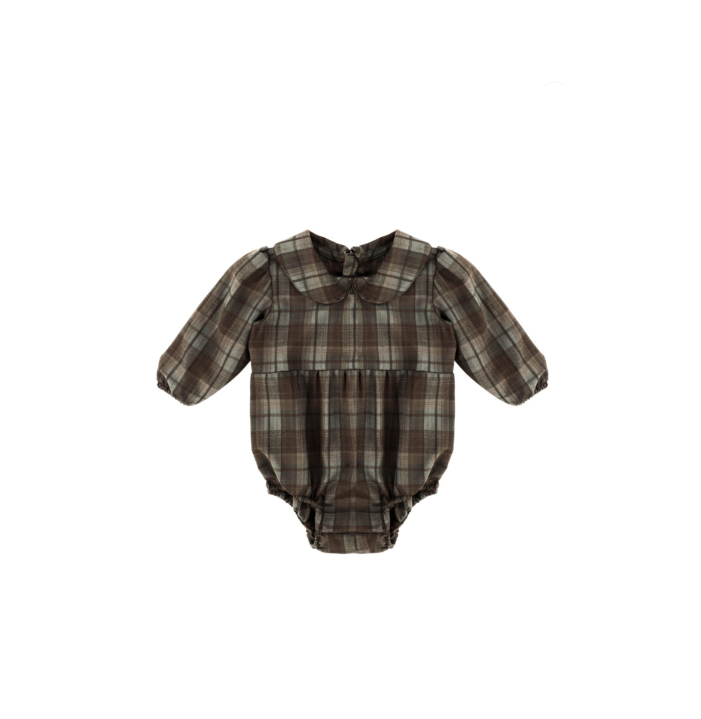 PLAID COLLAR ROMPER