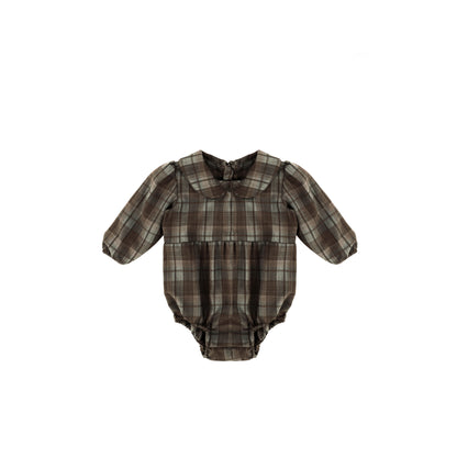 PLAID COLLAR ROMPER