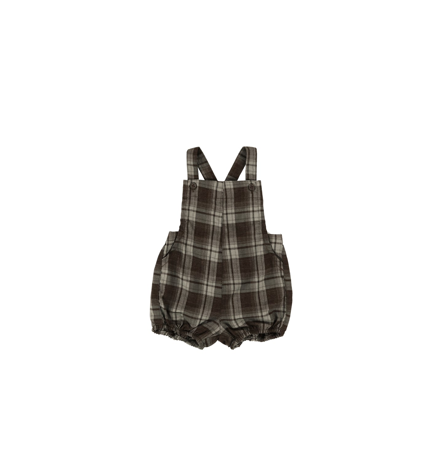 PLAID OVERALL ROMPER