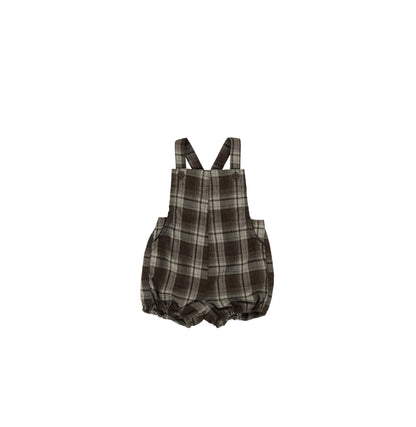PLAID OVERALL ROMPER