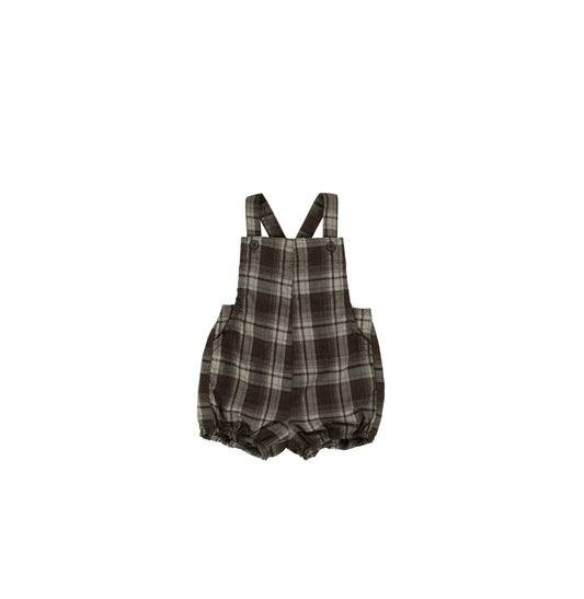 PLAID OVERALL ROMPER