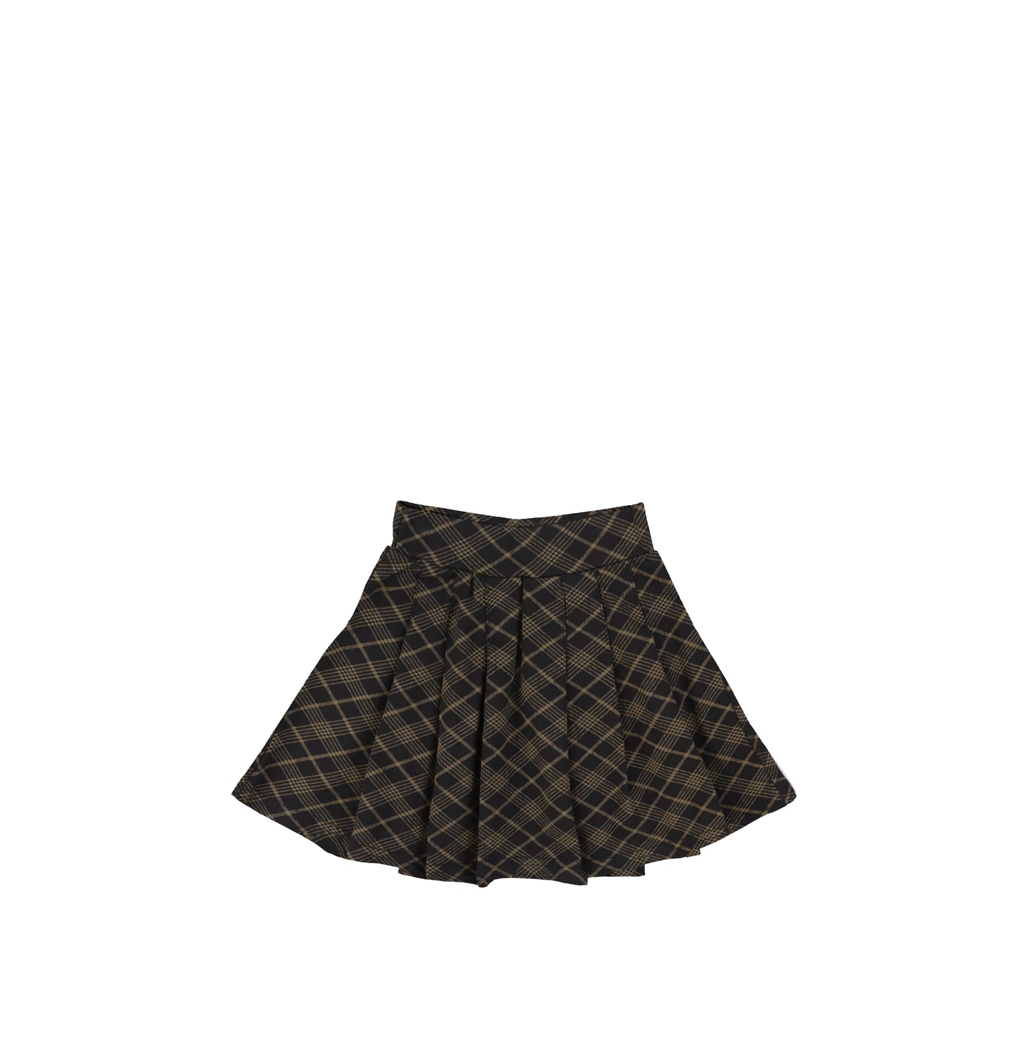 PLAID PANEL SKIRT