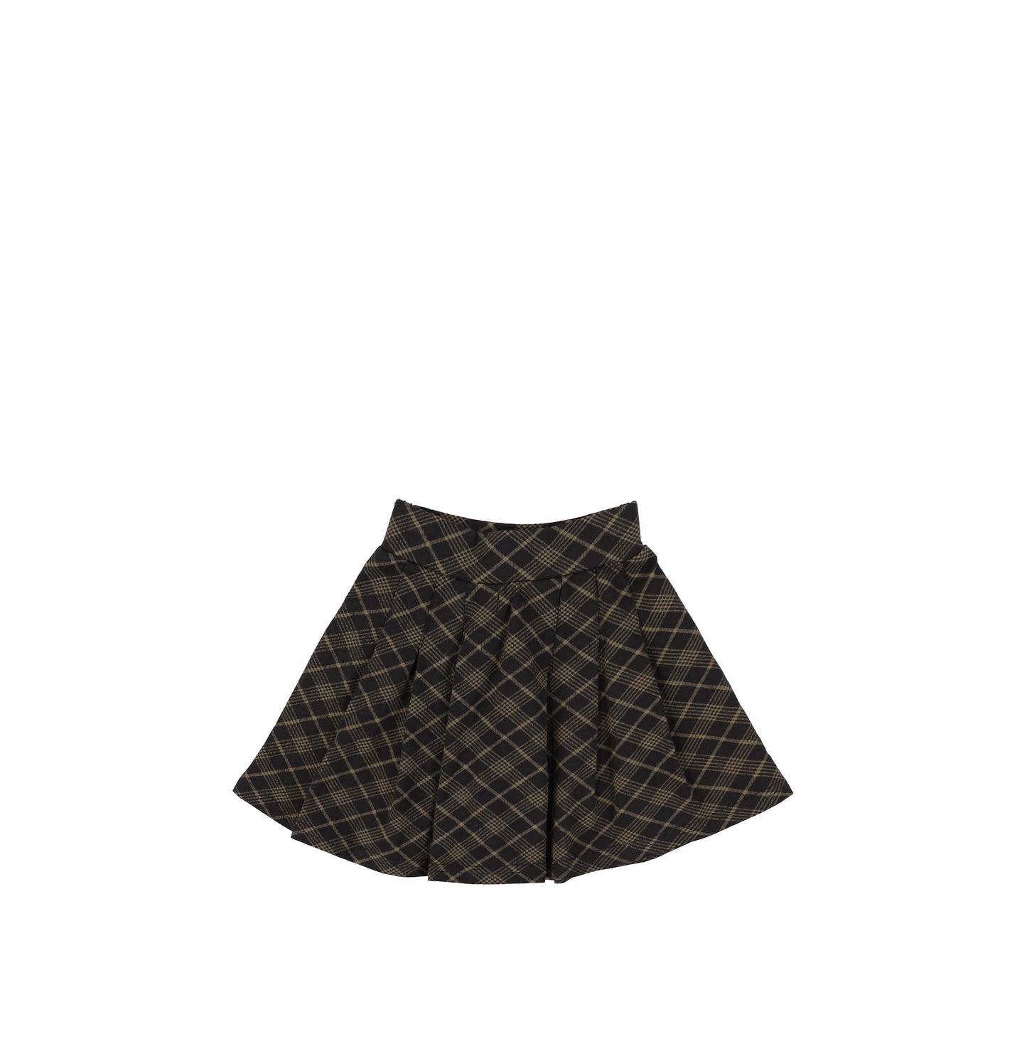 PLAID PANEL SKIRT