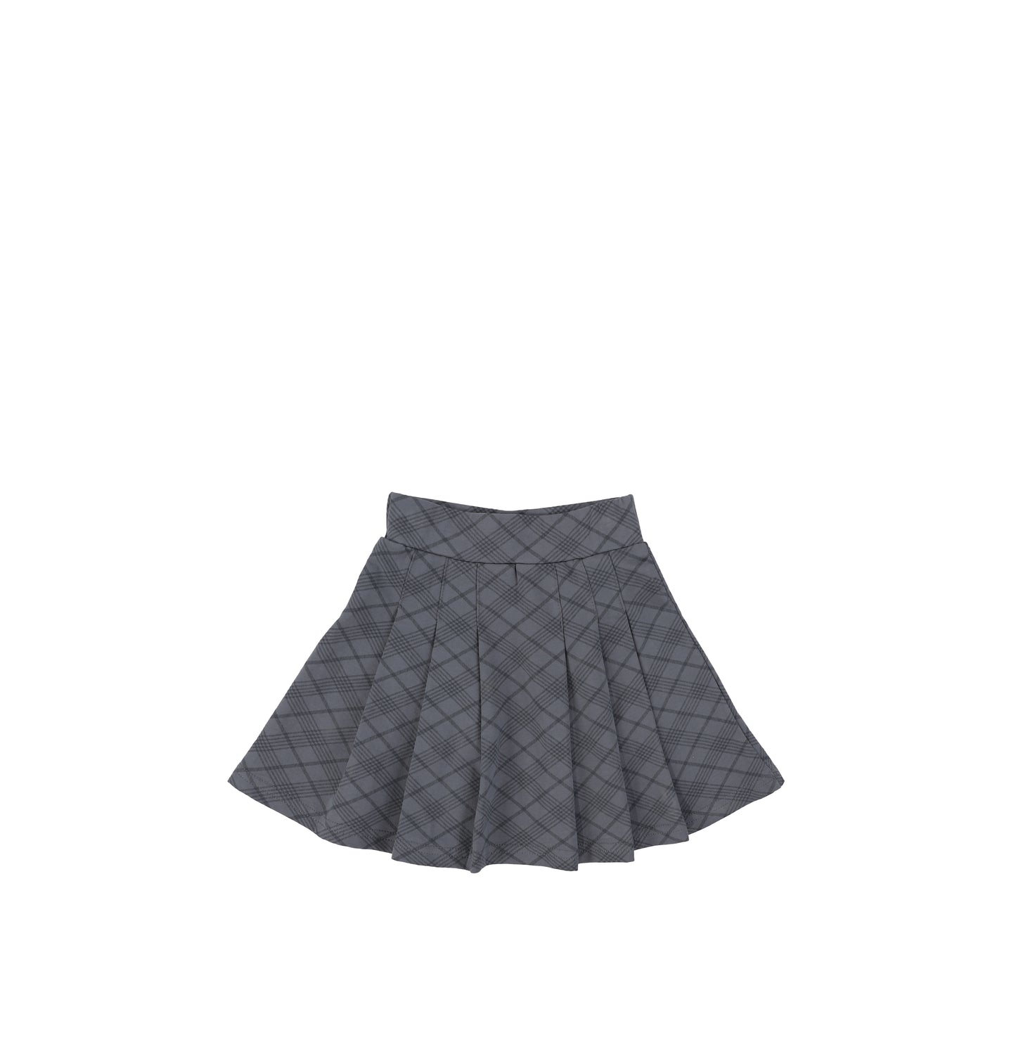 PLAID PANEL SKIRT