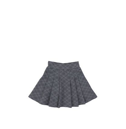 PLAID PANEL SKIRT