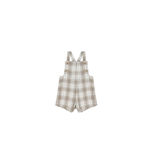 PLAID OVERALLS