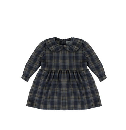 PLAID COLLAR DRESS