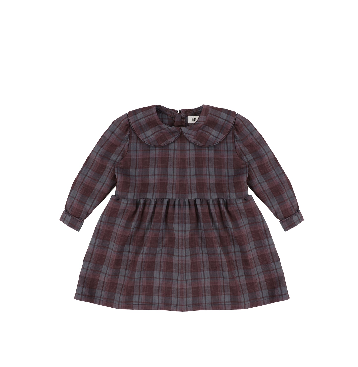PLAID COLLAR DRESS