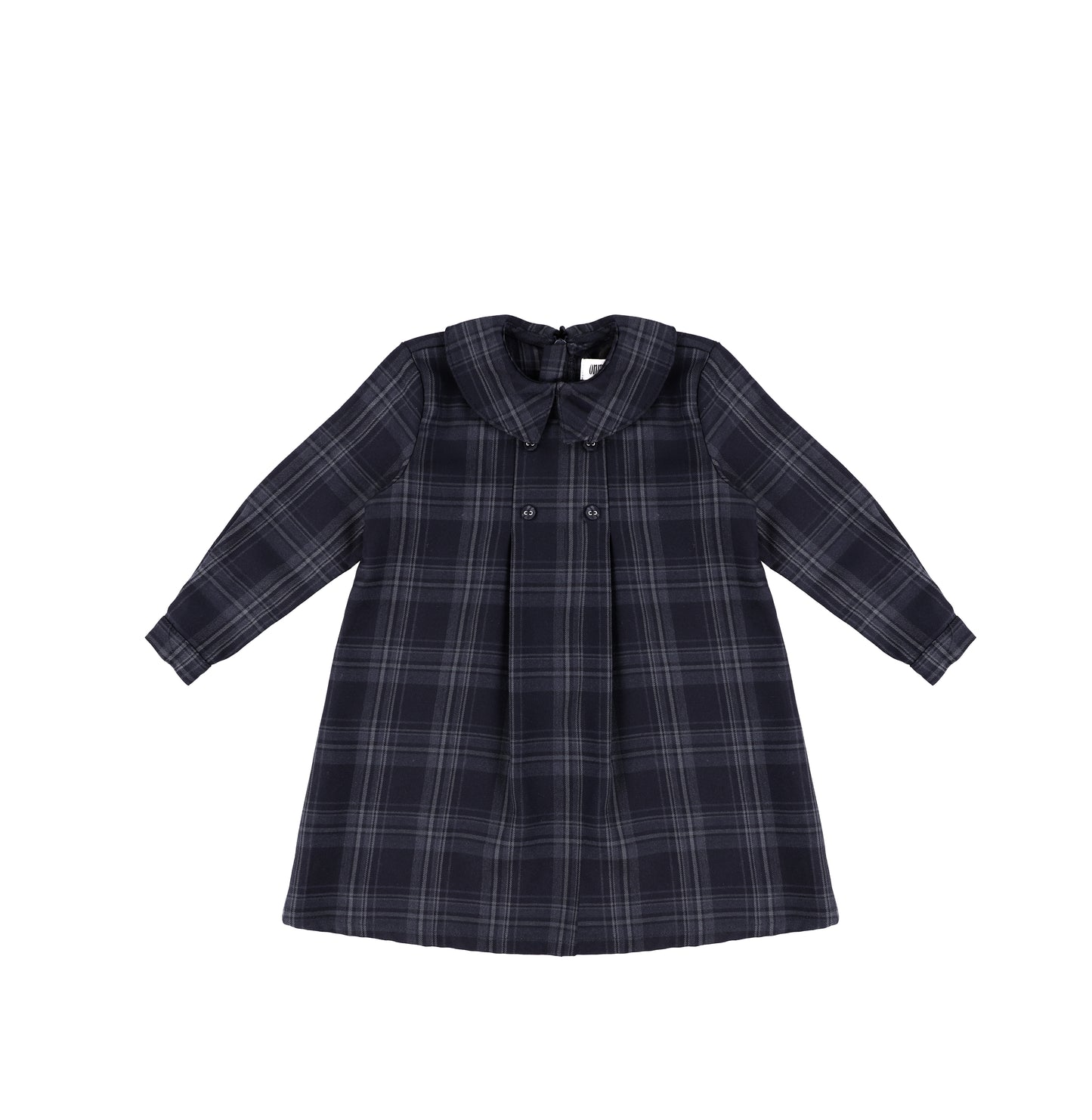 PLAID COLLAR DRESS