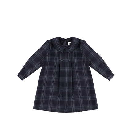 PLAID COLLAR DRESS