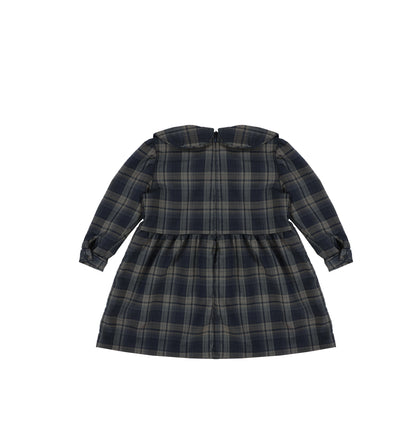 PLAID COLLAR DRESS