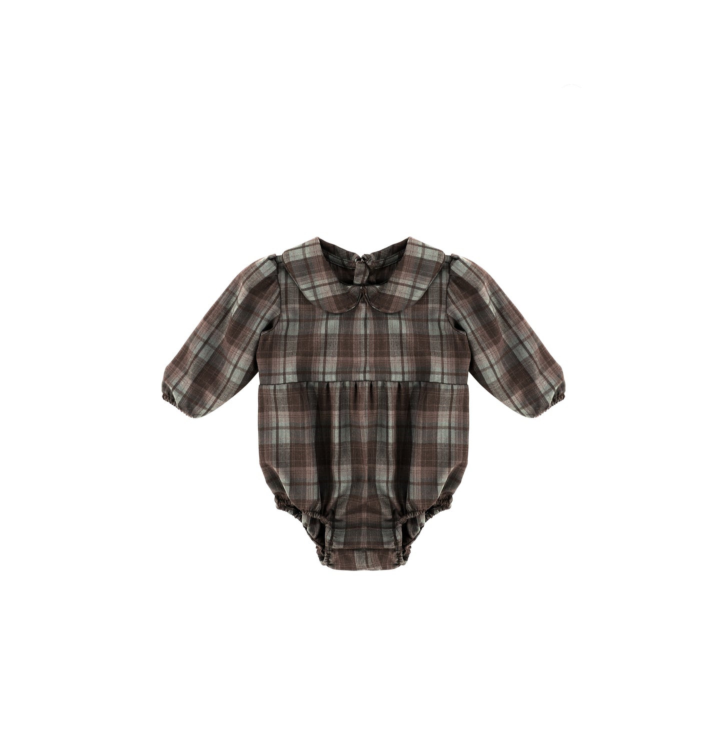 PLAID COLLAR ROMPER