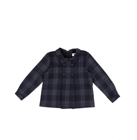 PLAID COLLAR SHIRT