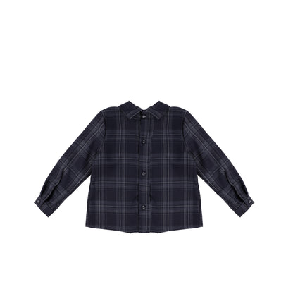PLAID COLLAR SHIRT