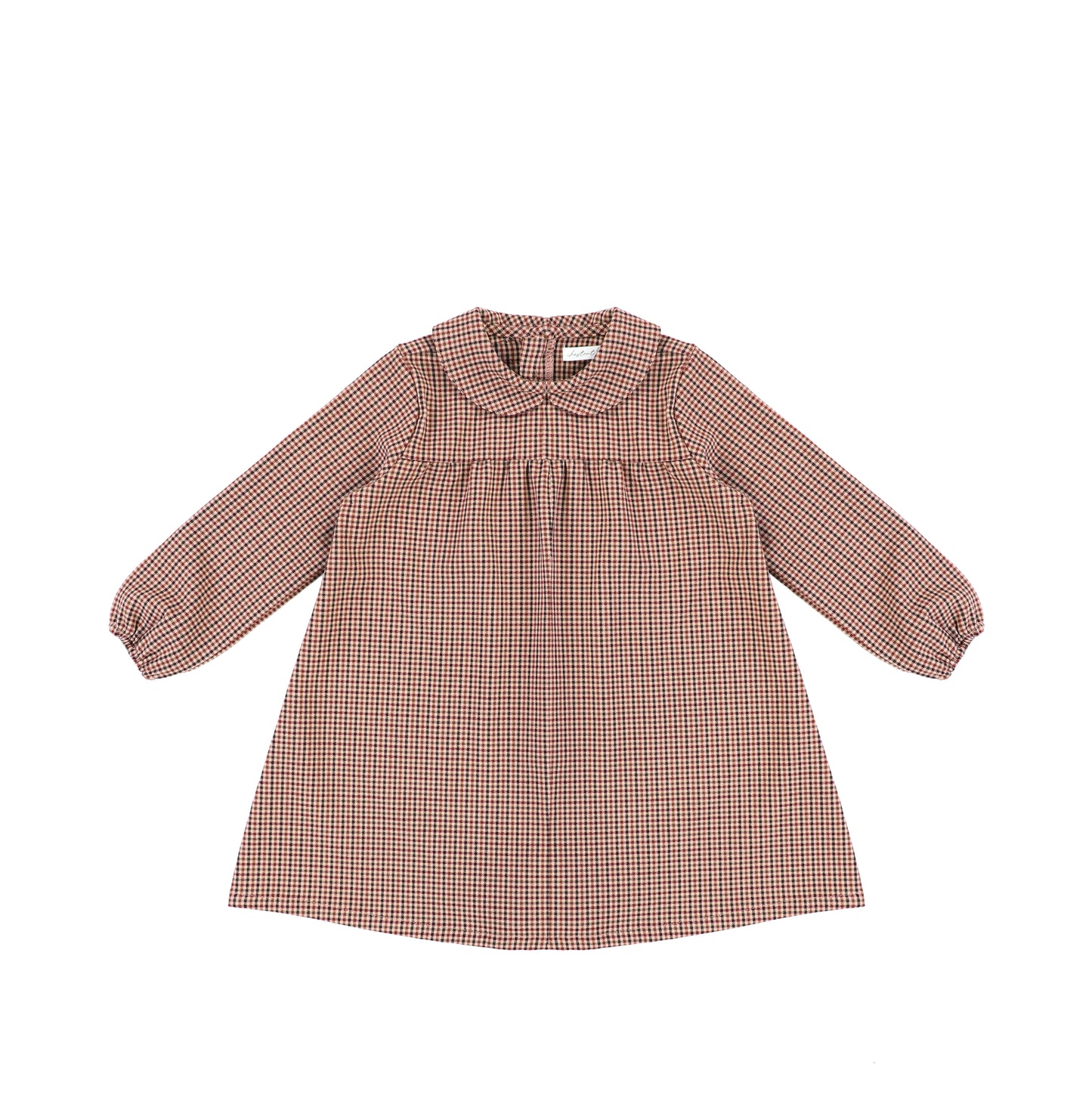 PLAID COLLAR DRESS
