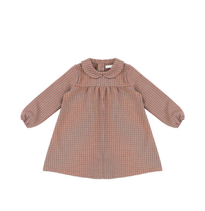 PLAID COLLAR DRESS