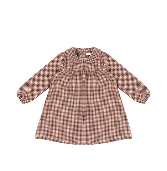 PLAID COLLAR DRESS