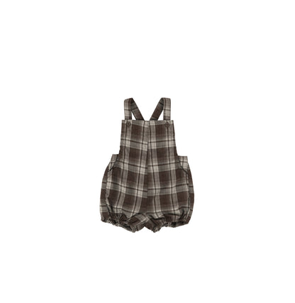 PLAID OVERALL ROMPER