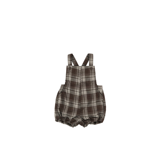 PLAID OVERALL ROMPER