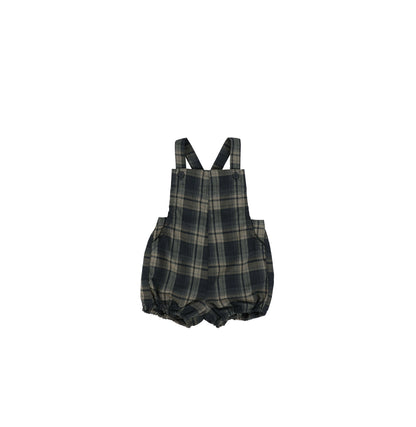 PLAID OVERALL ROMPER