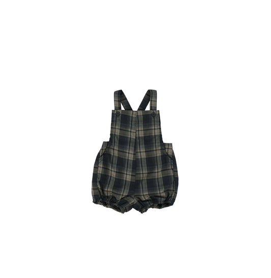 PLAID OVERALL ROMPER