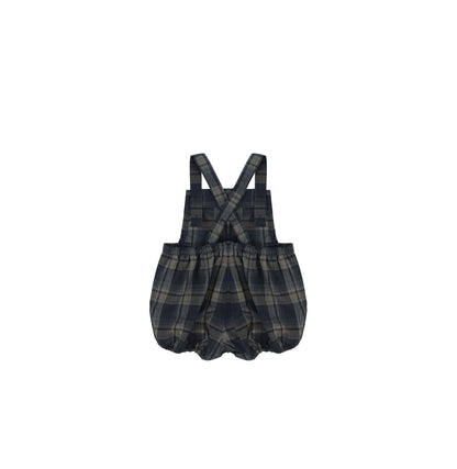 PLAID OVERALL ROMPER