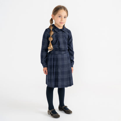 PLAID PLEATED SKIRT