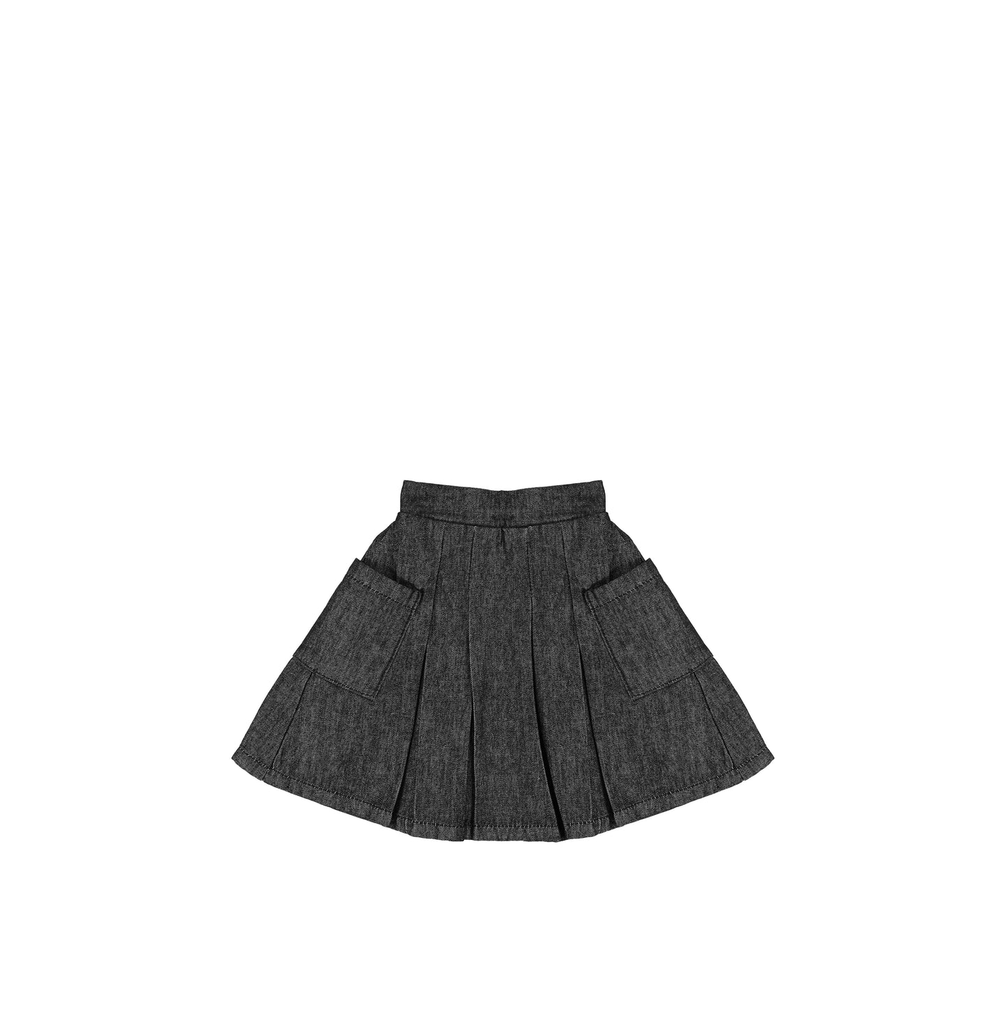 POCKET PLEATED SKIRT