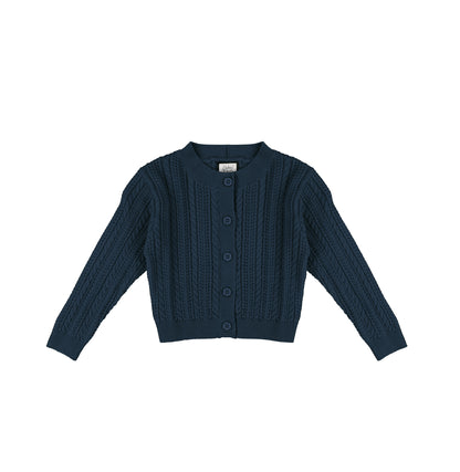 POINTELLE KNIT CARDIGAN