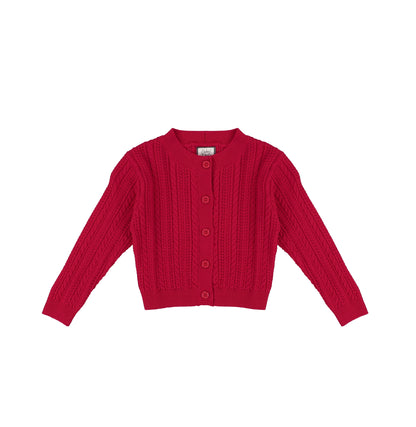 POINTELLE KNIT CARDIGAN