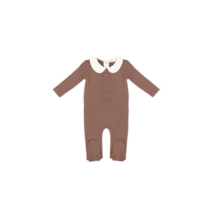 POINTELLE COLLAR FOOTIE