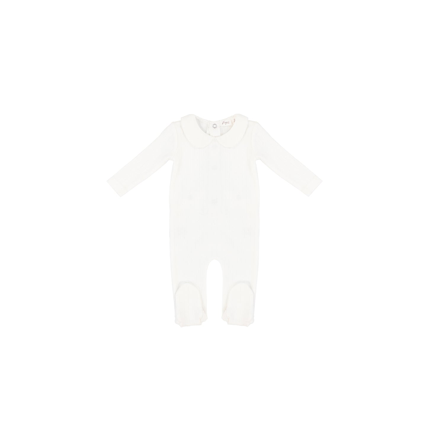 POINTELLE COLLAR FOOTIE