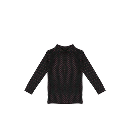 POLKA DOT MOCKNECK