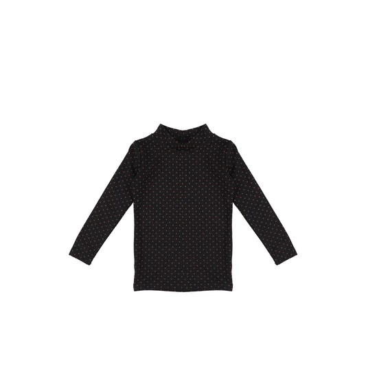 POLKA DOT MOCKNECK