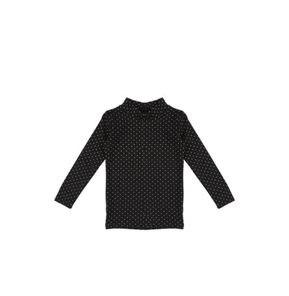 POLKA DOT MOCKNECK