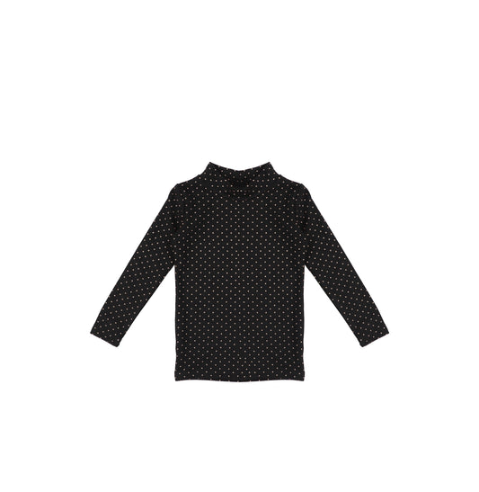 POLKA DOT MOCKNECK