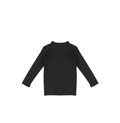 POLKA DOT MOCKNECK