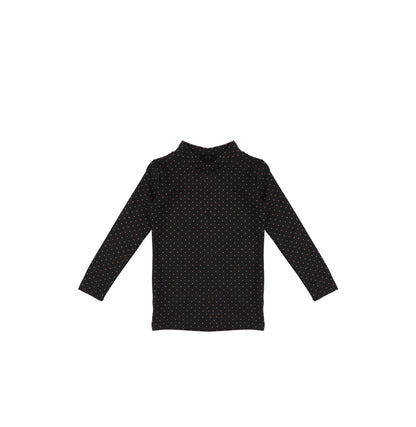 POLKA DOT MOCKNECK